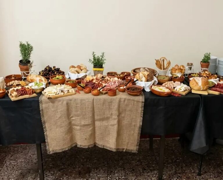 mesa de catering